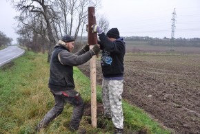 Výsadba aleje k Vachkovu mostku 17.11.2017