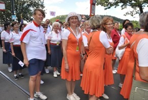 Ve sletovém průvodu Praha 1.7.2018