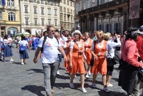 Ve sletovém průvodu Praha 1.7.2018